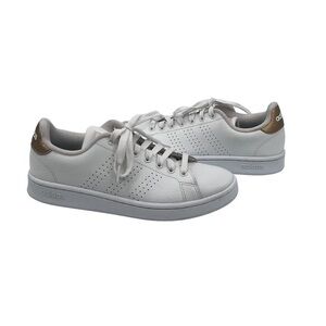 adidas Cloud White Metallic Gold Stan Smith Shoes Size 8 Women's